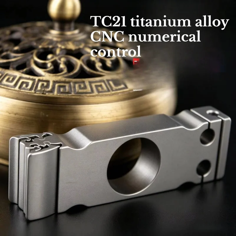 New TC21 Titanium Alloy Three Purpose Frameless Ring Slingshot High Precision Outdoor Powerful Hunting Tool