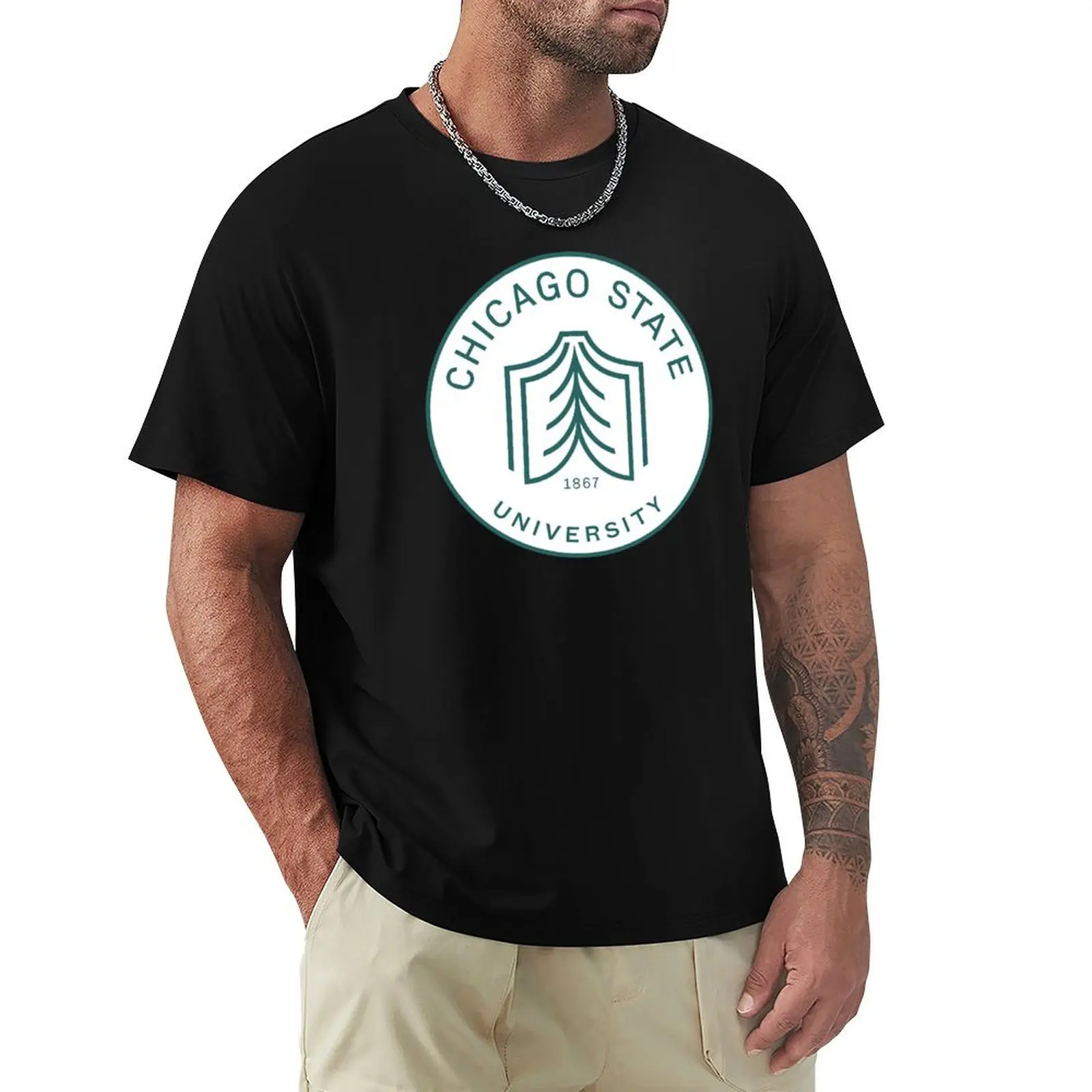 Chicago State University T-Shirt custom t-shirts affliction shirts blue archive men clothings