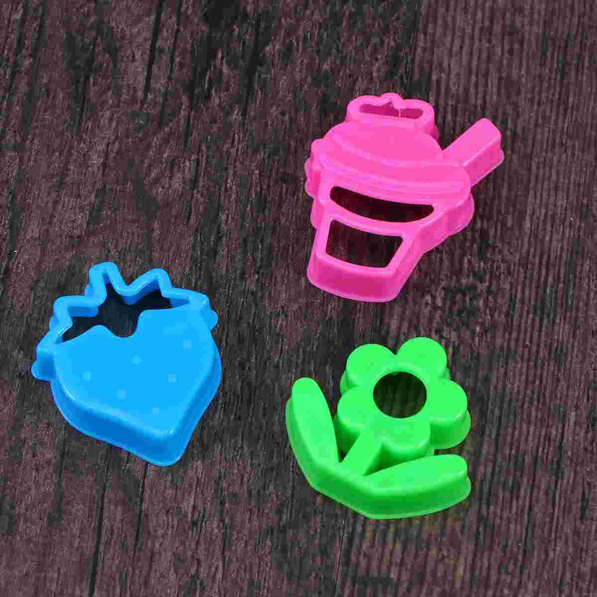 8 pezzi gioca stampi per sabbia set di giocattoli per sabbia da spiaggia set di vassoi per sabbia set di stampi per sabbia per bambini (fiore farfalla/colore casuale)