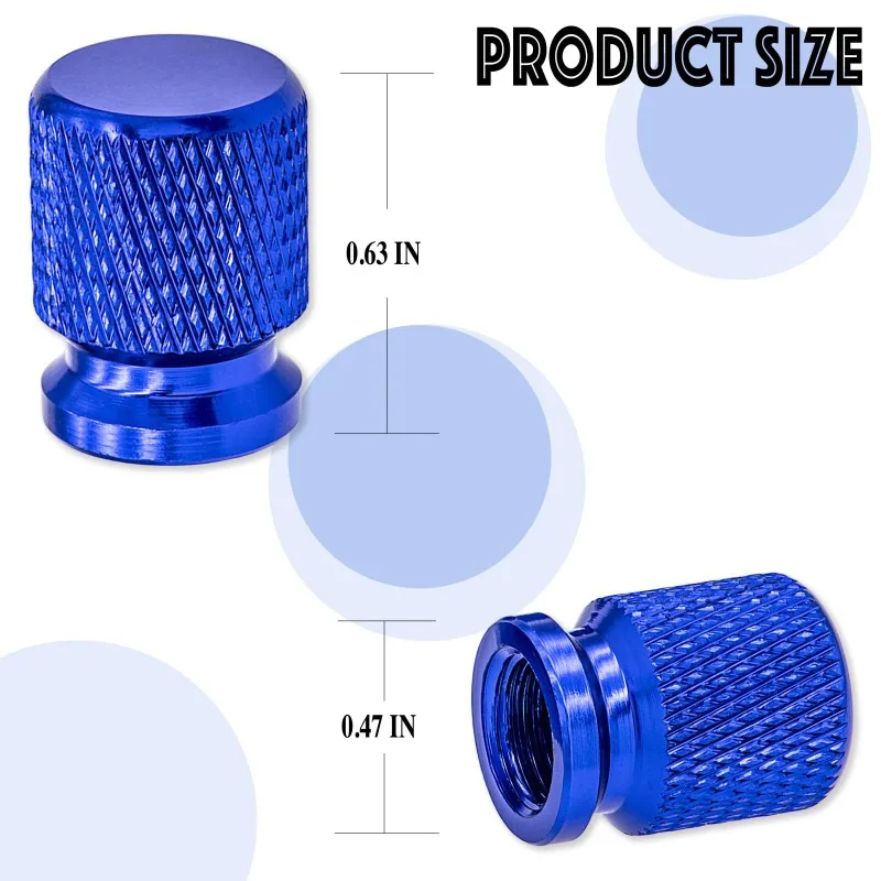 4pcs 12mm Mesh Tire Valve Caps Strong Sealing Performance Bicycle Aluminum Alloy Motorcycle Dustproof Car Wheel Hubs Accessories