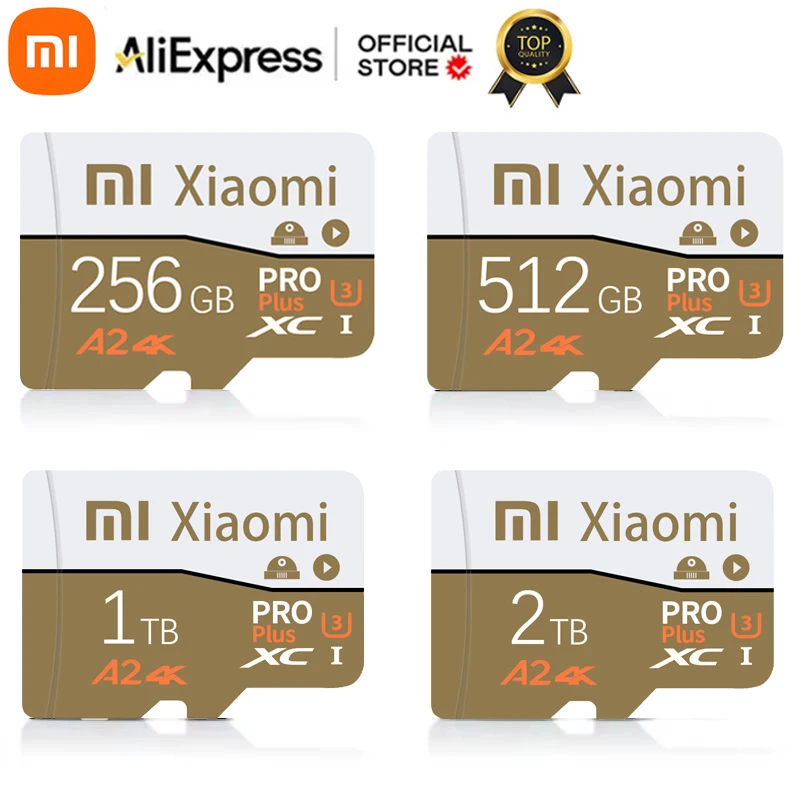 

Высокоскоростная карта памяти Xiaomi 2 ТБ 1TB Micro TF SD Card 128GB V30 Mini SD Card 512GB UHS-1 TF Flash Card для Nintendo Switch