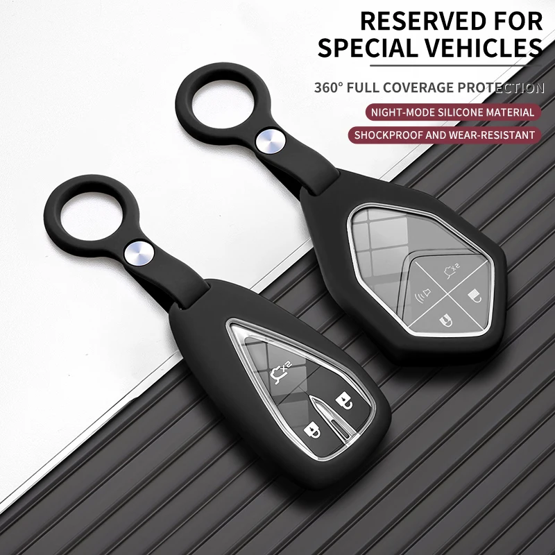 Liquid Silicone Car Key Case Cover For Changan Deepal S07 S09 SL03 S05 CS35 PLUS CS75 PLUS CS55 PLUS Eado UNI-T Oushang X5 X7 EV