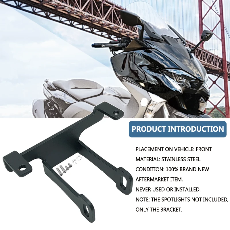 FOR Yamaha TMAX560 T-MAX560 2022 2023 2024 Motorcycle Fog Lights Brackets LED Lights Bracket Auxiliary Lights TMAX T-MAX 560