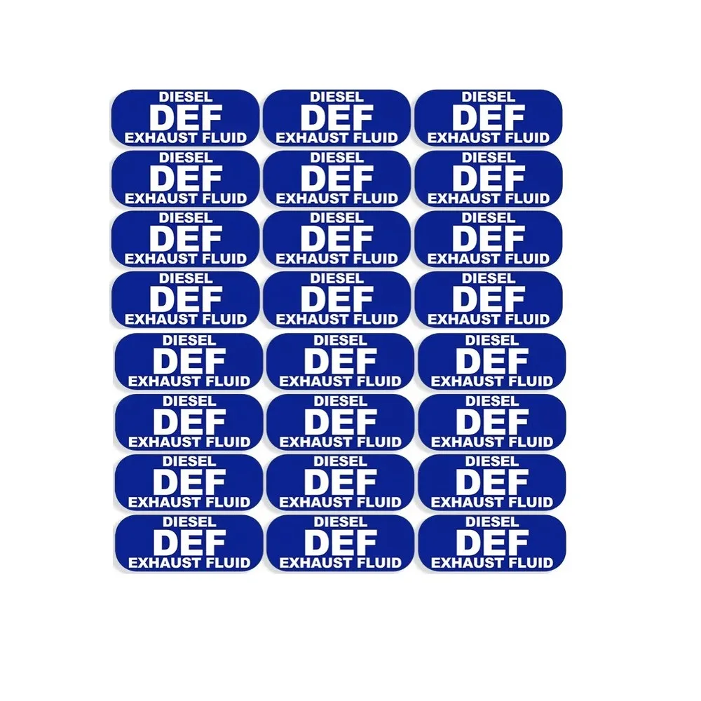 DEF Diesel Exhaust Fluid Sticker Decal Weatherproof Warning Notice Hazard 24Pcs