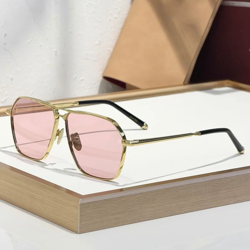 

Stellar Big Square Alloy Sunglasses Men Women Gradient UV400 Eyeglasses with Case for Gift Handmade Fashion Street High Quality