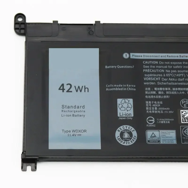 

WDX0R Rechargeable Battery Compatible for Dell Inspiron 7460 7569 7560 7472 5565 3480 5468 5570