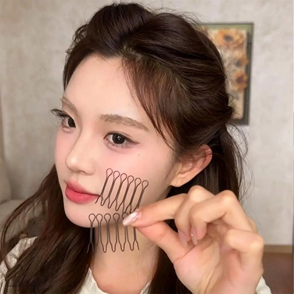 10 Stück Unsichtbare Haarspangen für Stilvolles Styling, Pony-Fixierkamm, Haarwerkzeuge für Erwachsene, Tiara-Zubehör, Locken-Nadel, Geschenk – Detail 5