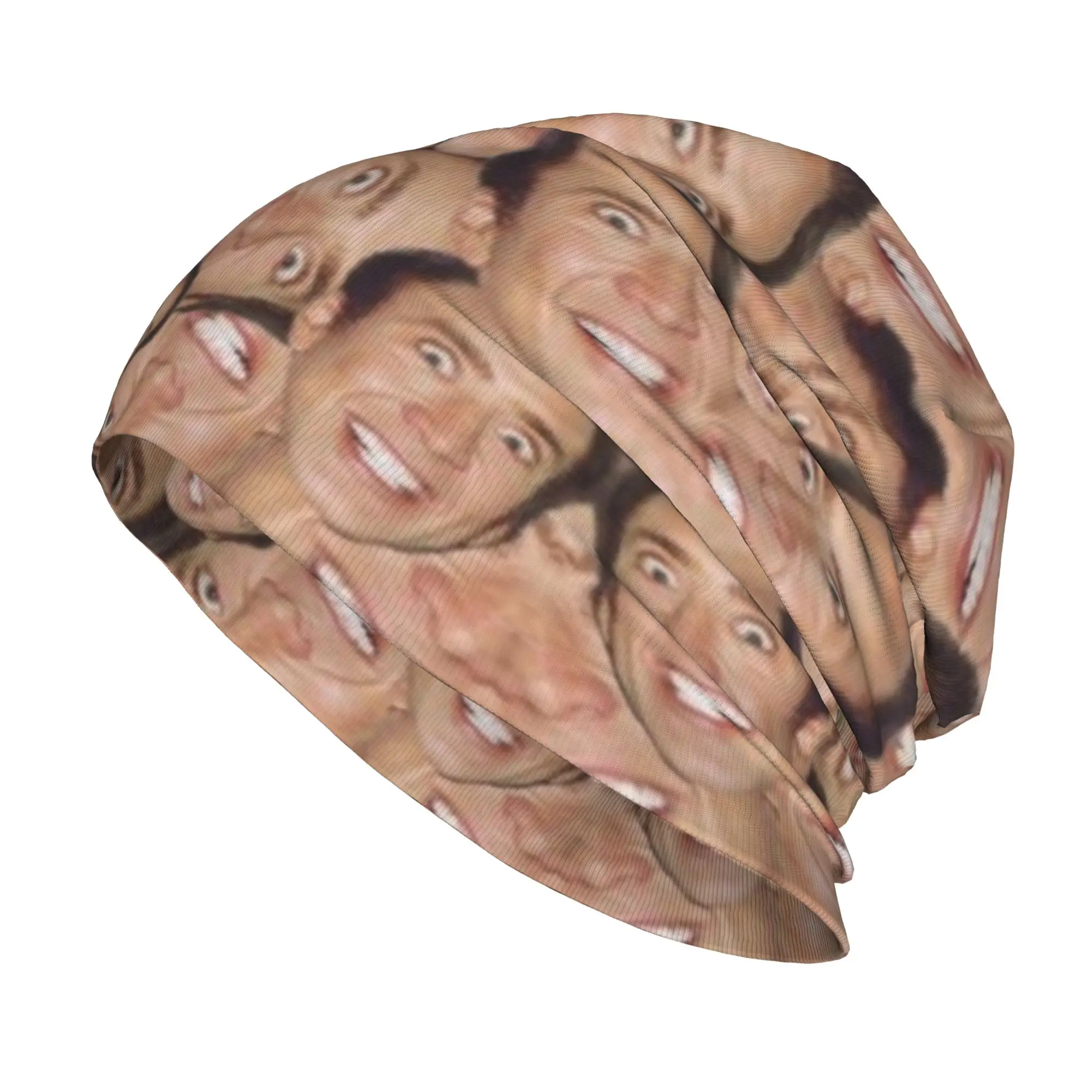 Nicolas Cage Headshot  Skull Cap Beanie Quick Dry  Cycling Hat for Men Women