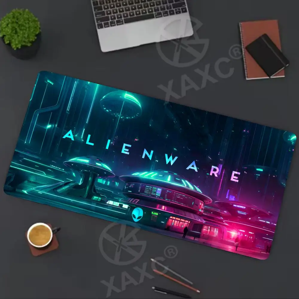 Mouse Pad Computer Custom Desktop Mouse Pads Alienware LOGO Mousepad Natural Rubber Lauge Mouse Mat Anti-slip Soft Carpe XAXC