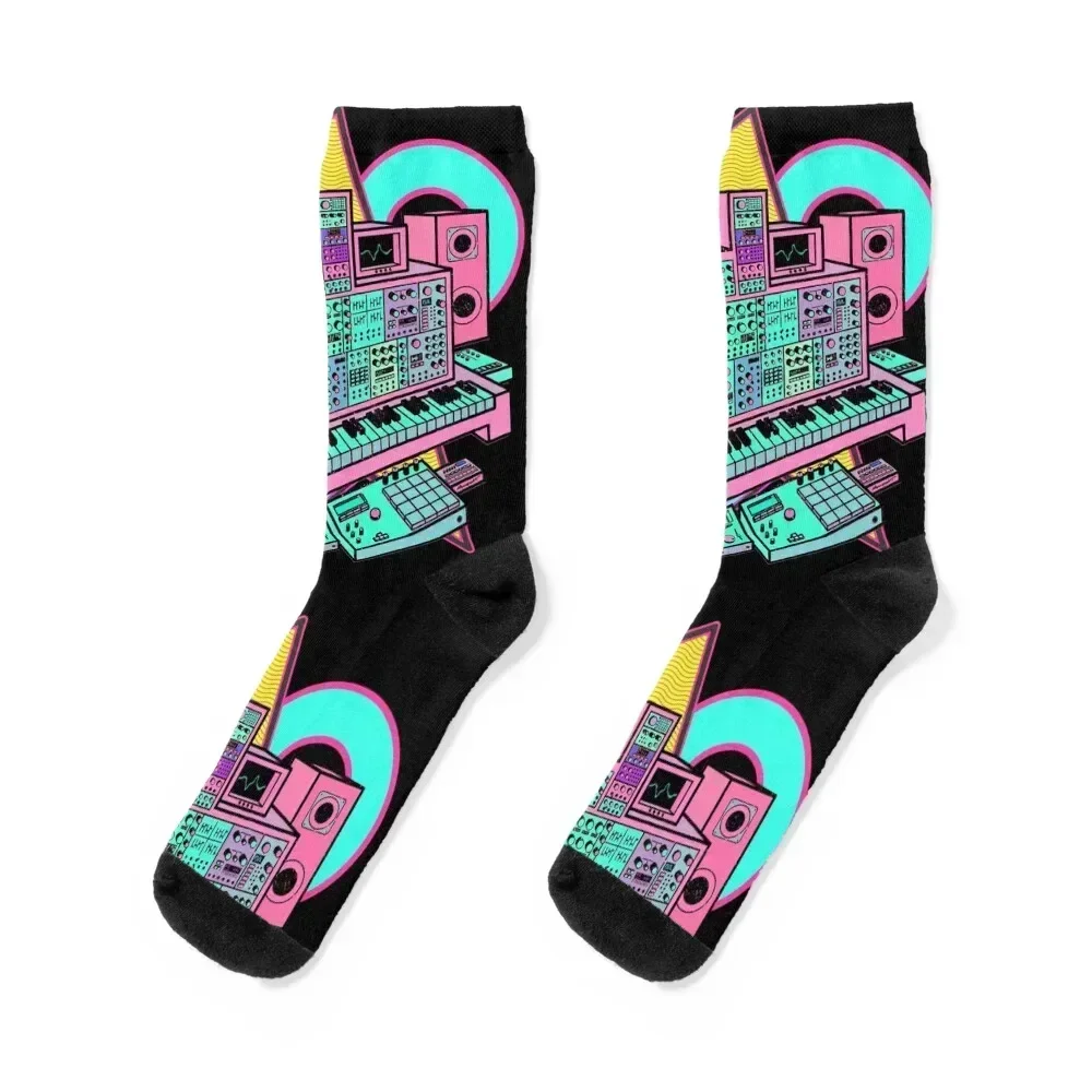 

Modular Synthesizer for Synthwave Music Producer Socks winter thermal Men's crazy Woman Socks Men's