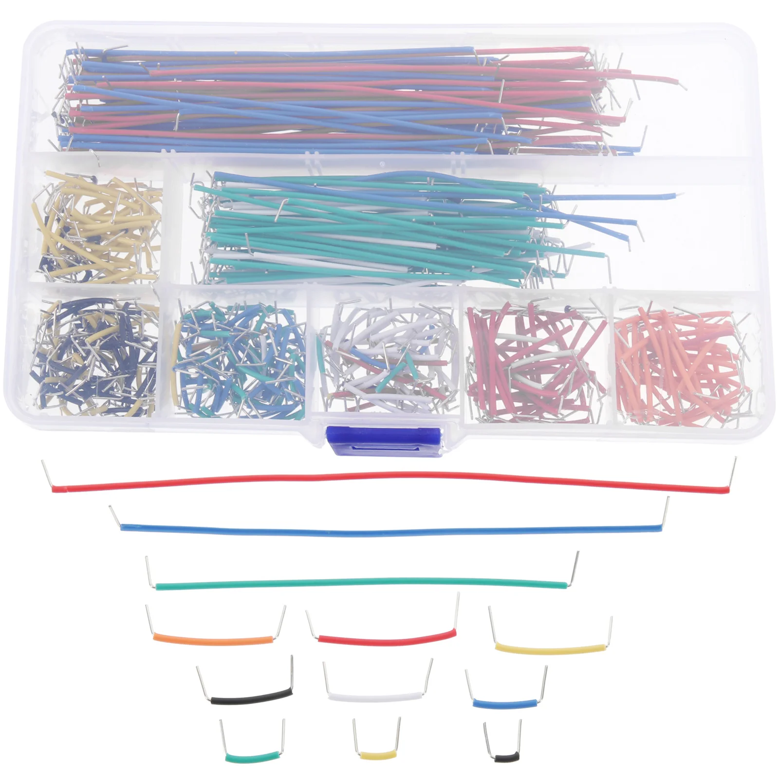 

560Pcs Jumper Wire Breadboard Solderless Cable Kit Preformed 14 Lengths Reusable Flexible for Electronics Prototyping Testing