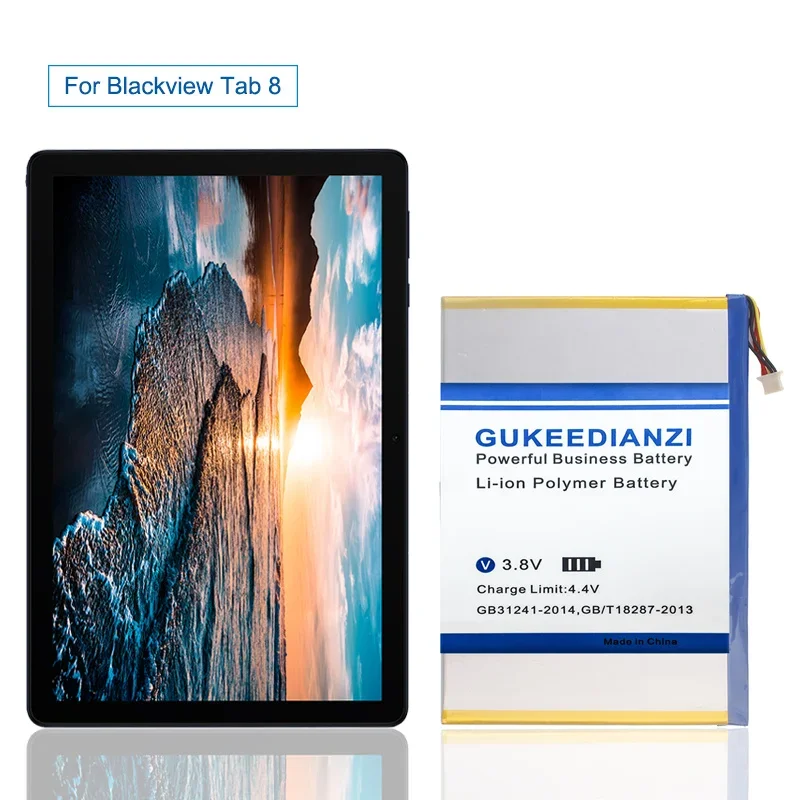 High Capacity GUKEEDIANZI Battery 8100mAh for Blackview Tab 8 Tab8 Batteries