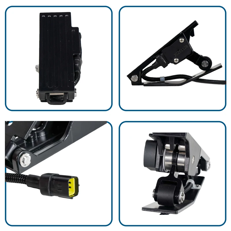 Heavy Duty Forklift Accelerator Pedal Sensor Throttle Pedal IP67 Smooth Control Universal Fit for Electric Forklift