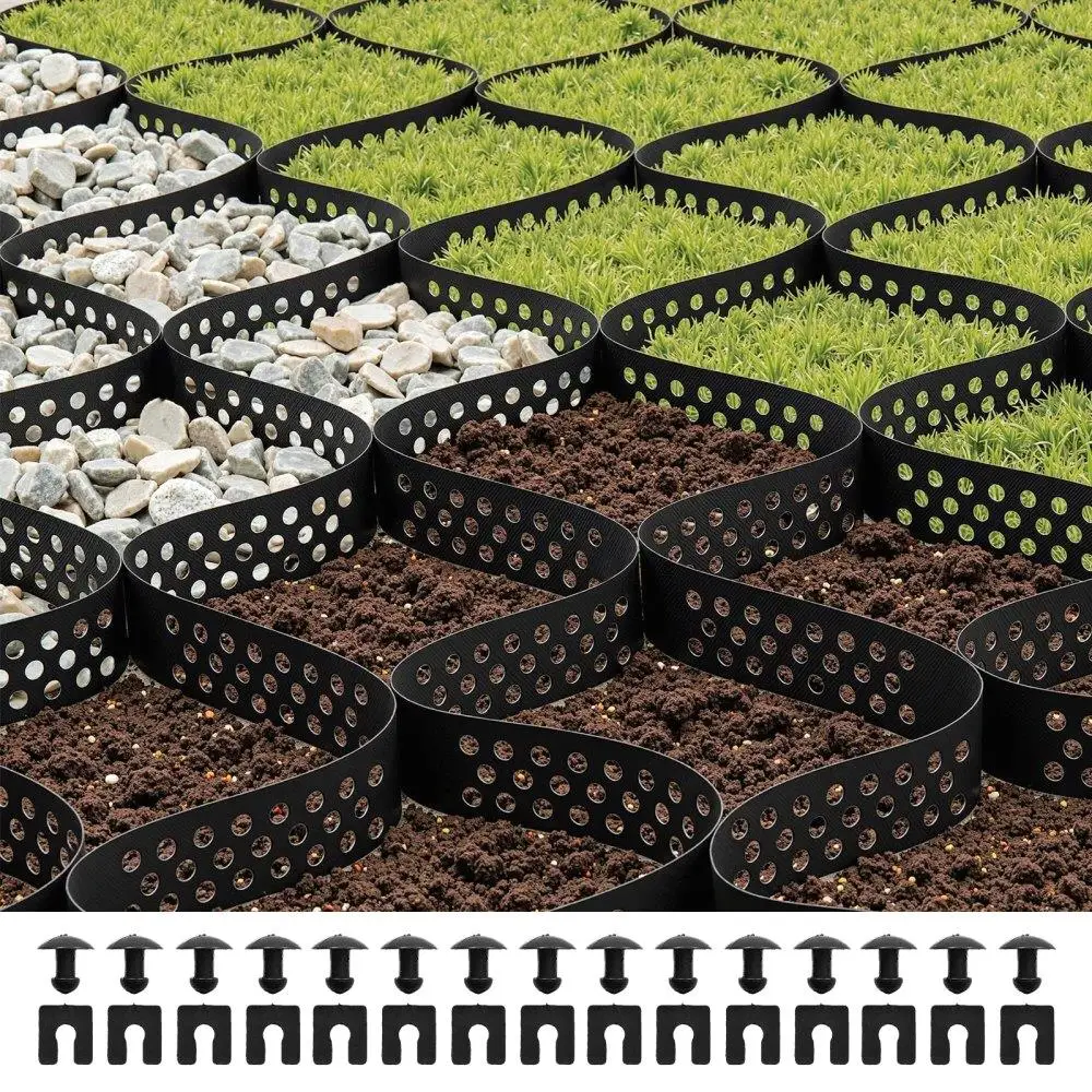 Gravel Grid Permeable Geo Grids Driveway Stabilization 2 Inch Depth Large Size for garden Patio Walkway RV Parking