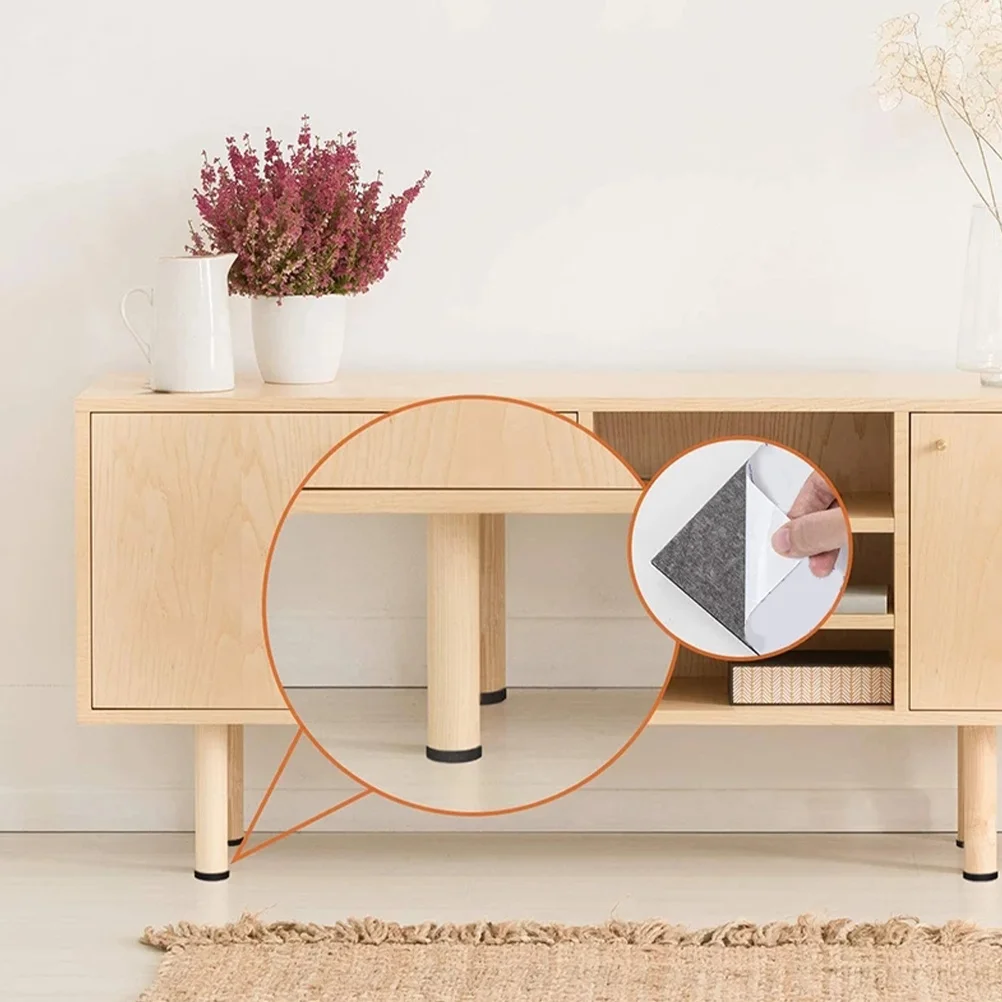 

5Pcs Furniture Pads Multi-Functional Sticky Table Legs Pads for Home Office Use Cuttable Design Furniture Sliders for Carpet and