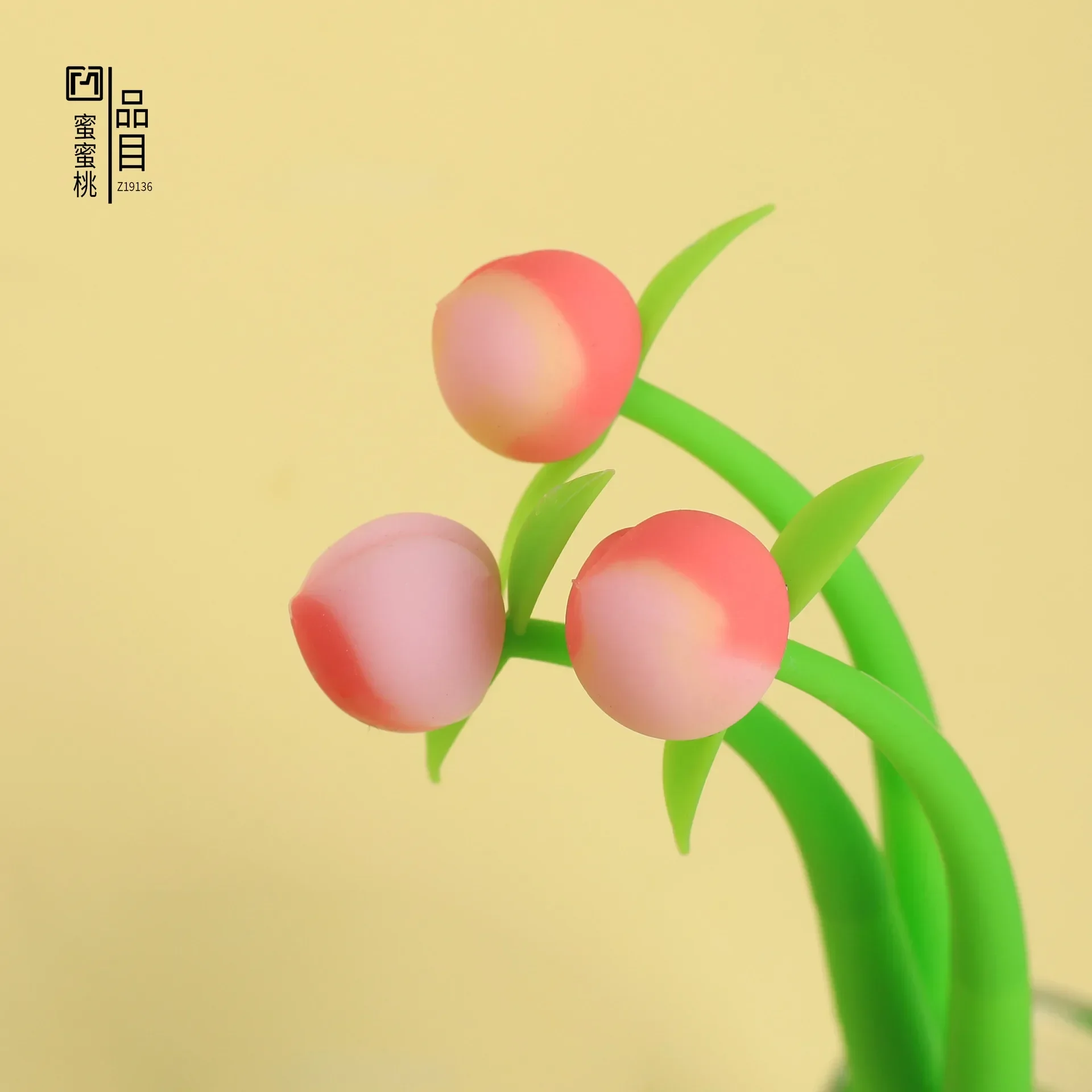 

16pcs Cute creative honey peach shape neutral pen black 0.5mm net red student office supplies wholesale