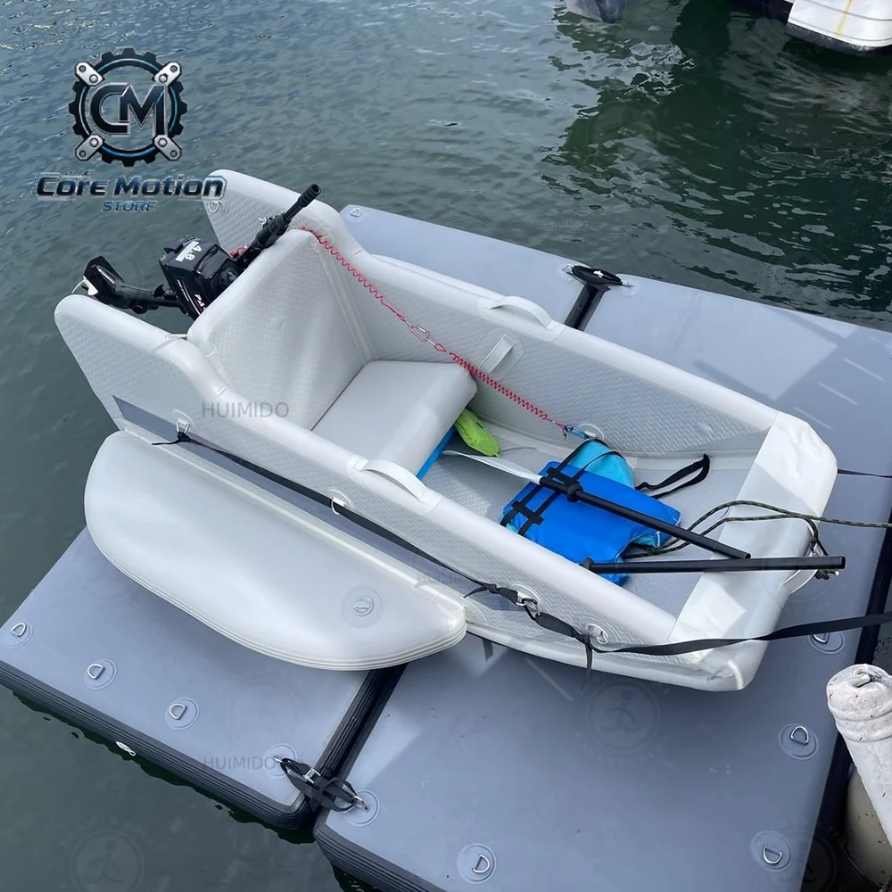 Commercial Single Boat Lightweight Portable Inflatable Watercraft Inflatable Kart Boat With Motor Thruster For Water Play