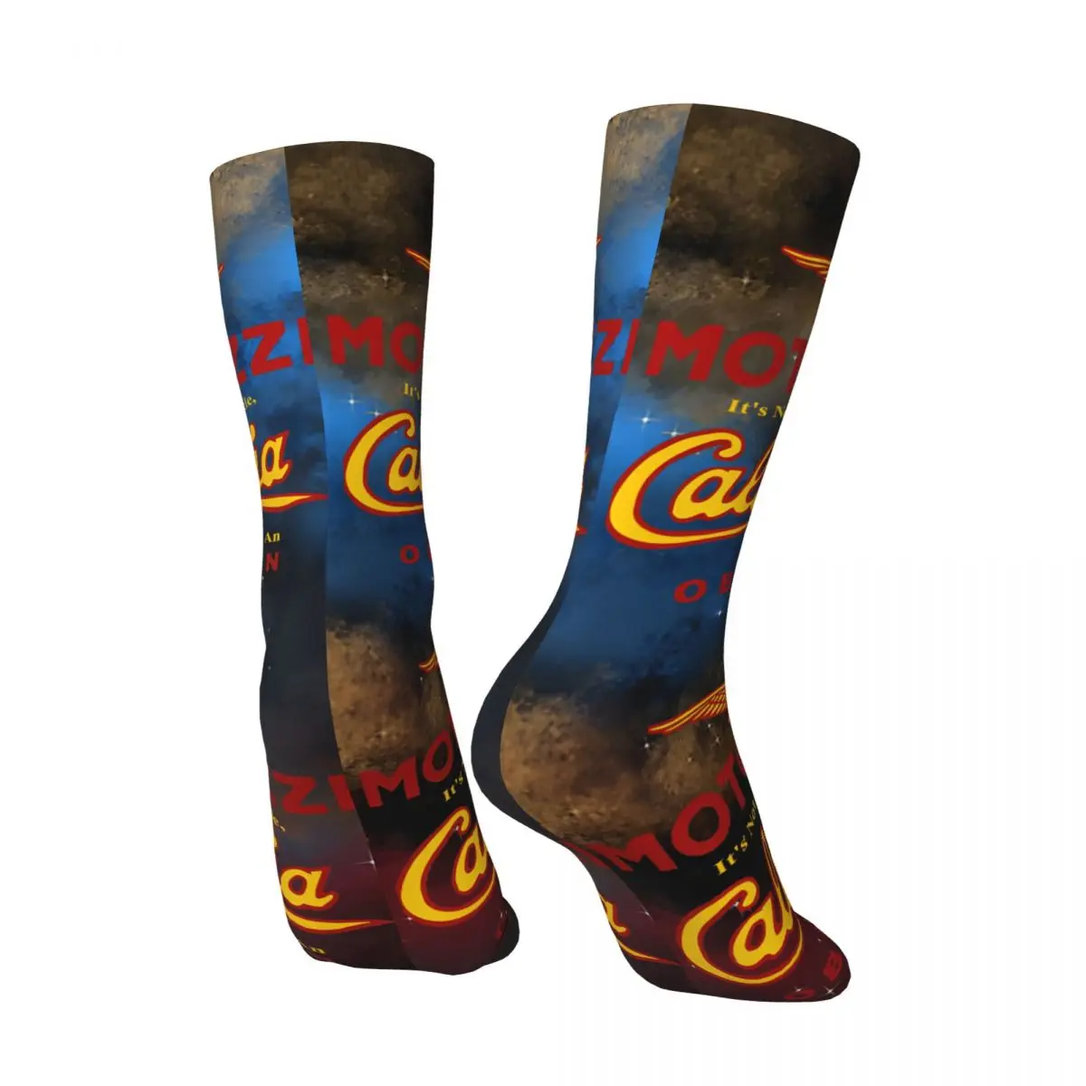 Crazy compression California 1100 Obsession Sock for Men Vintage Moto Guzzis Quality Pattern Crew Sock Casual