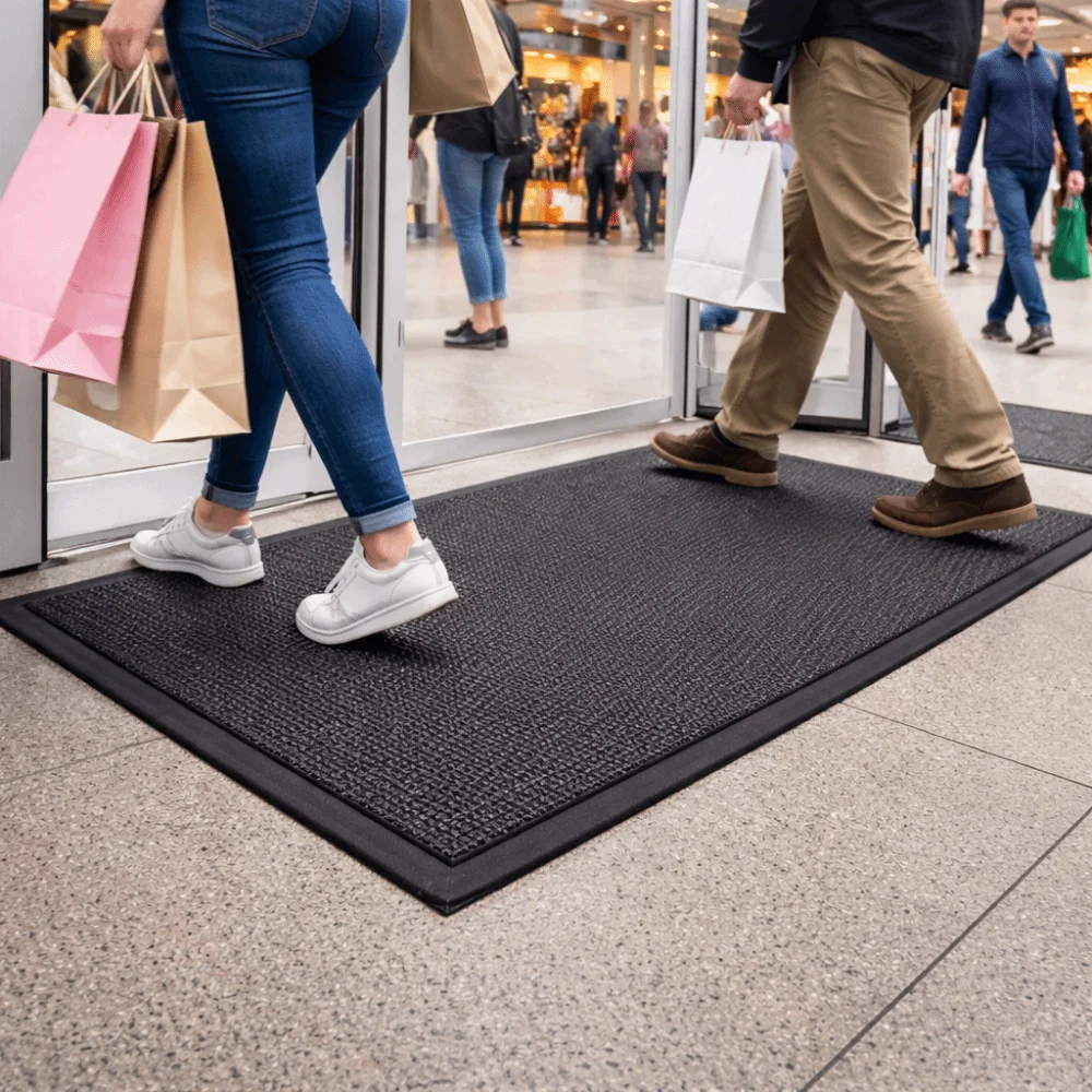 Resilient Carpet Non-slip Elastic Carpet Thickened Wear-Resistant Entrance Door Mat Waterproof Welcome Mat Villa Entrance