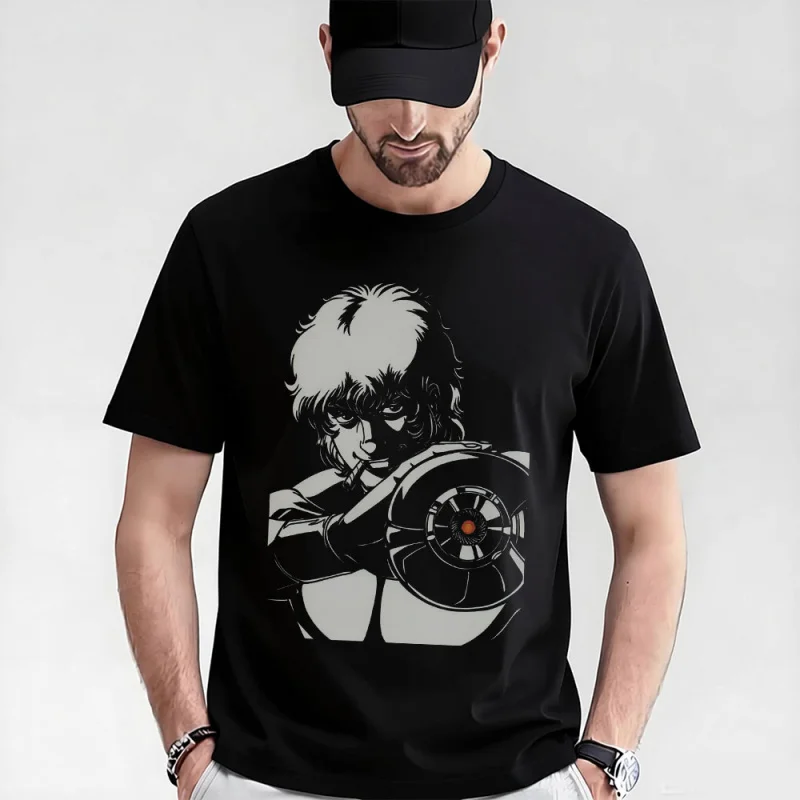 

0405 The Space Adventure Cobra gift t shirt The Space Pirate Psychogun Kobura Anime Graphic tee Y2K clothes All size Tops S-6XL