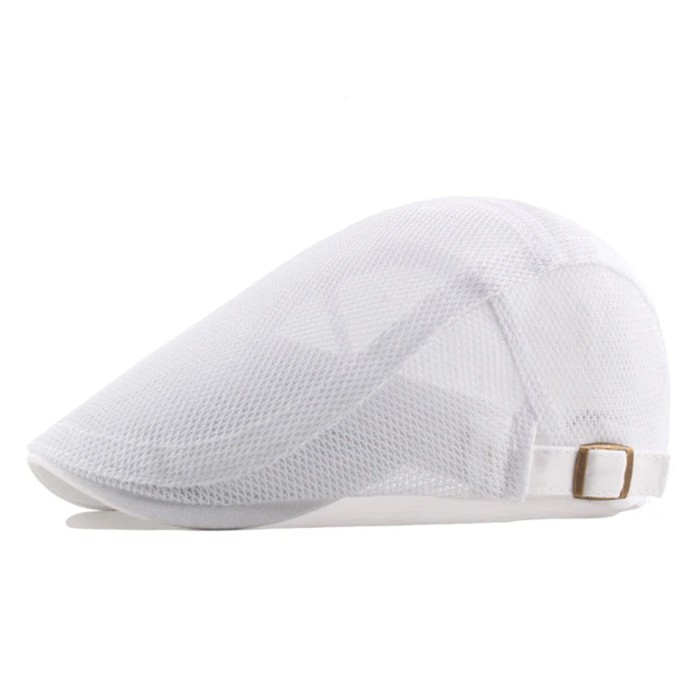 

Breathable Mesh Ivy Hat Cap for Men Fashionable Summer Newsboy Beret Ascot Flat Cabbie Hat with Sun Protection