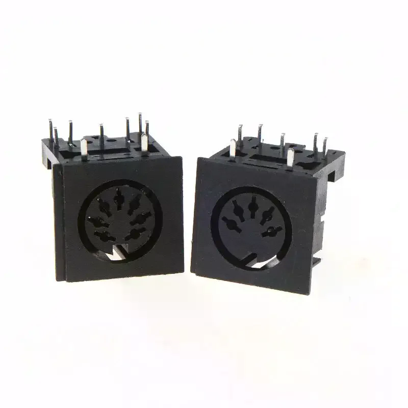 Connect Keyboards: 2PCS Mini DIN Female Socket Connector 3-8 Pin DIN Jack Circular Keyboard Mouse Socket