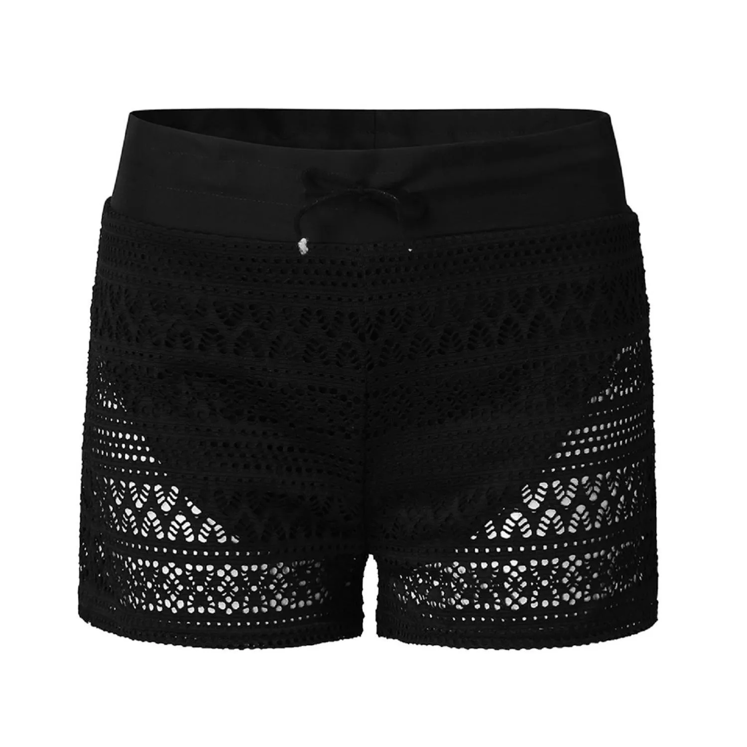 Ladies Lace Mini Shorts Plus Size Women Shorts Pants Y2k Swimwear Luxury Cover Up Spring Summer Beach Mujer купальник Swim