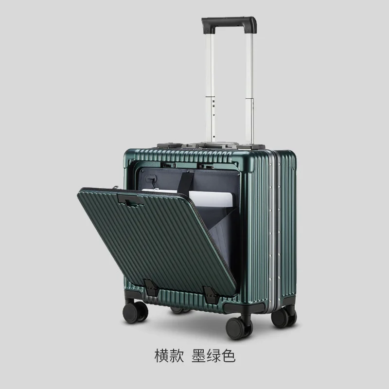 Side opening small short distance luggage, business travel trolley, 18 inch horizontal boarding password box Boarding Case