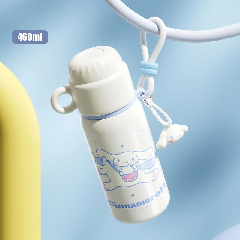 

Kawaii Cinnamoroll My Melody Kuromi Pochacco Sanrio Student Cute Cartoon Stainless Steel Thermos Cup Straw Cup Gifts for Kids