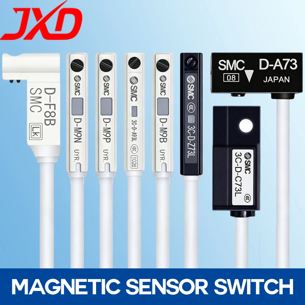 JXD D-A93 D-M9N D-M9P Series Magnetic Switch NPN PNP Solid State Auto Switch for Pneumatic Cylinder ﻿