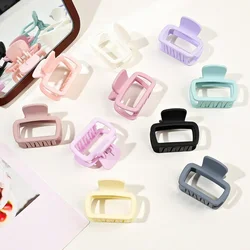 5cm 1pc Simple Solid Color Hollow Hair Clip Small Women's Back of Head Hair Clip Shark Clip Holiday Girl Hair Accessories Gift