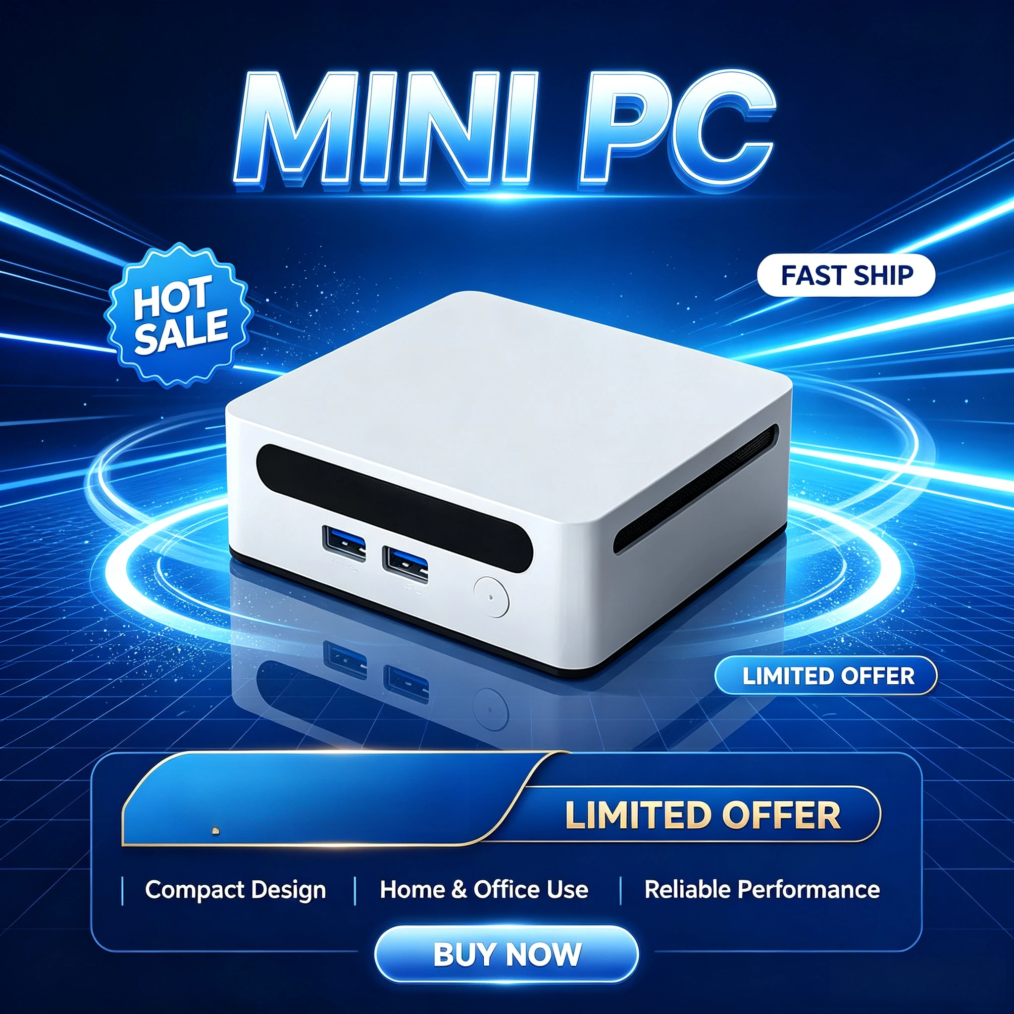 Reliable High Performance Mini PC With  Ryzen R7-5800U/5825U Compact Mini Desktop Computer For Business Office & Gaming