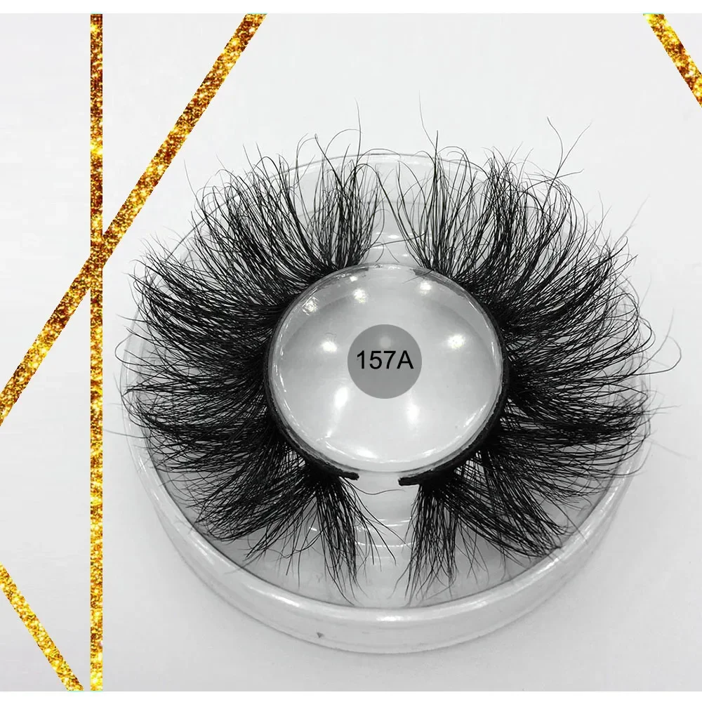 Best Selling 25mm Super Fluffy Mink Lashes 3d 5d Wholesale Vendor Own Brand Extra Long Luxurious 25 mm Mink Eyelash