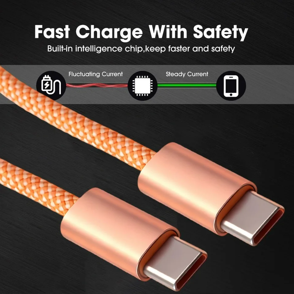 iPhone 17 Pro Max Air Orange用60W Type-C to Type-C急速充電ケーブル