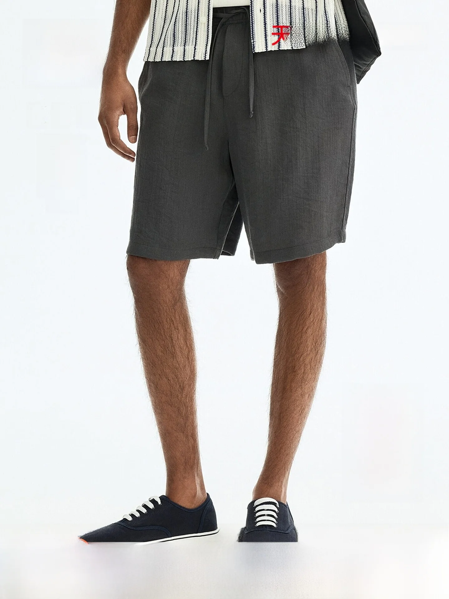 

H&M Men's Cotton Blend Loose Fit Outdoor Shorts Summer 2026 New Arrival Comfortable Breathable Lightweight Pants