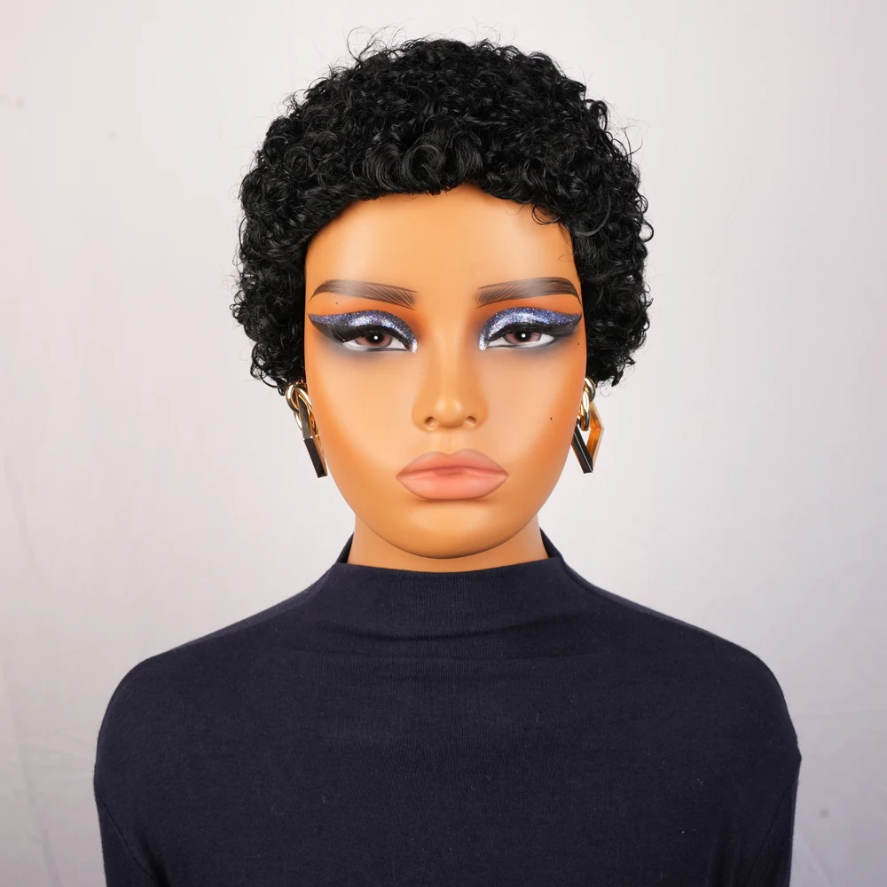 Black Short Curly P… - image