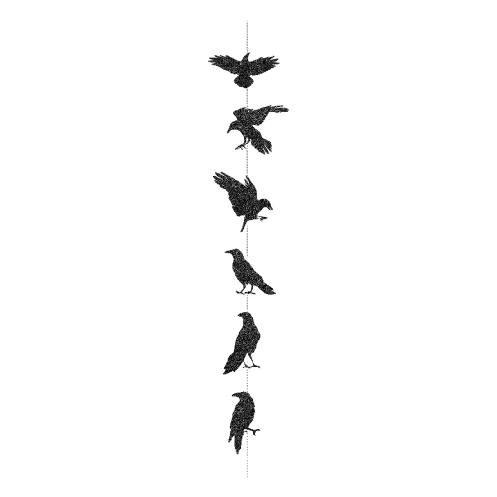 Halloween Crow Ceiling Ornament Paper Hanging Decoration for Halloween Party Scary Home Centerpiece