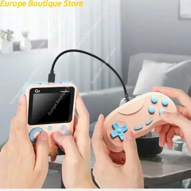 3.0 بوصة لعبة فيديو وحدة التحكم البسيطة المحمولة الرجعية التلفزيون يده لعبة لاعب المدمج في 500 لعبة AV الناتج دعم 2 لاعب