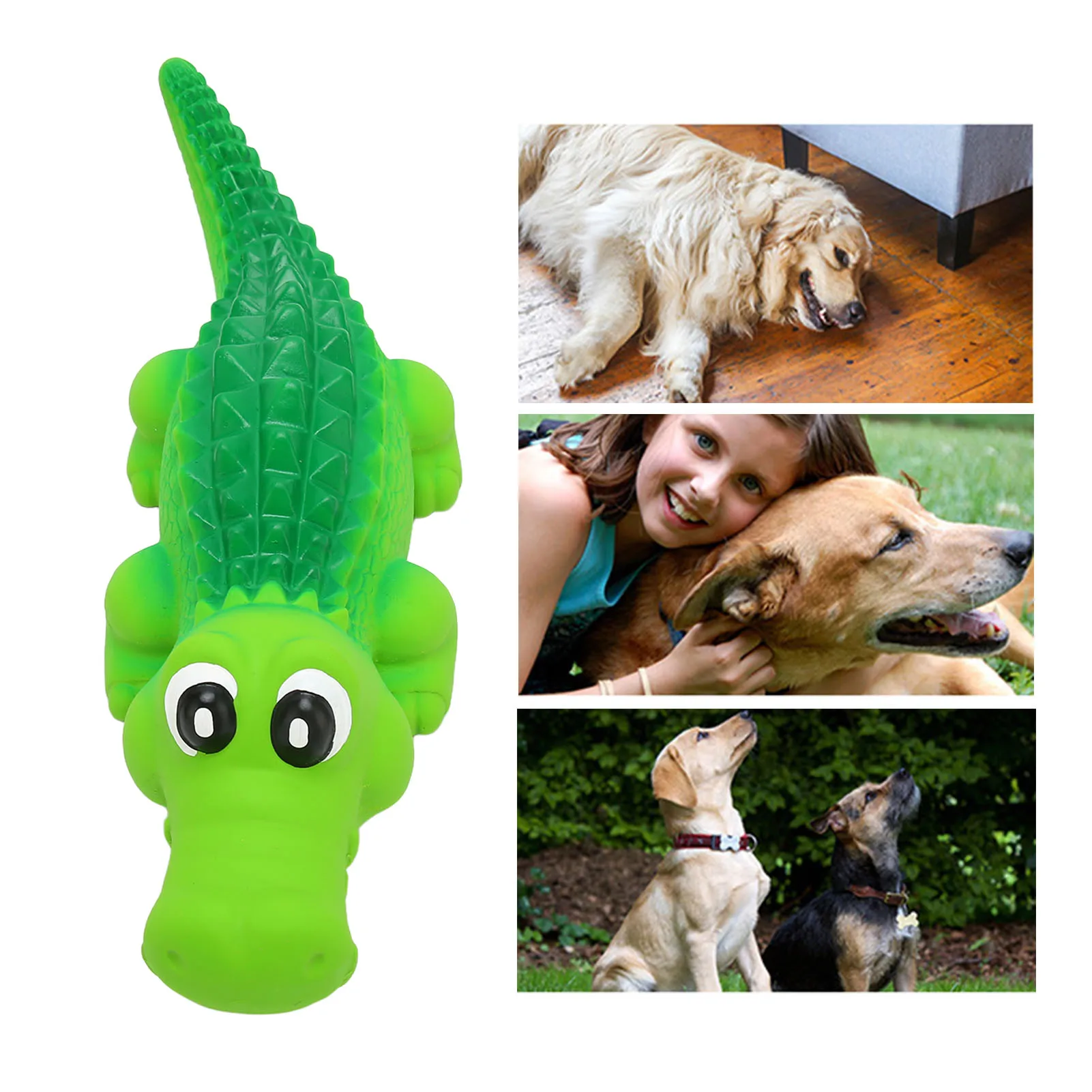 Squeaky Latex Dog Toys Cute Animal Shape Interactive Bite Resistant Dog Latex Chewing Toys For Indoor Outdoor