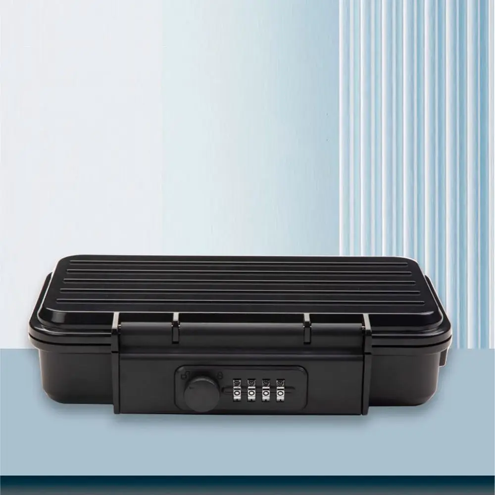 Waterproof Beach Safe Box 4-digit Password Detachable Phone Lock Box Compact Portable Storage Box For Outdoor Travel Camp