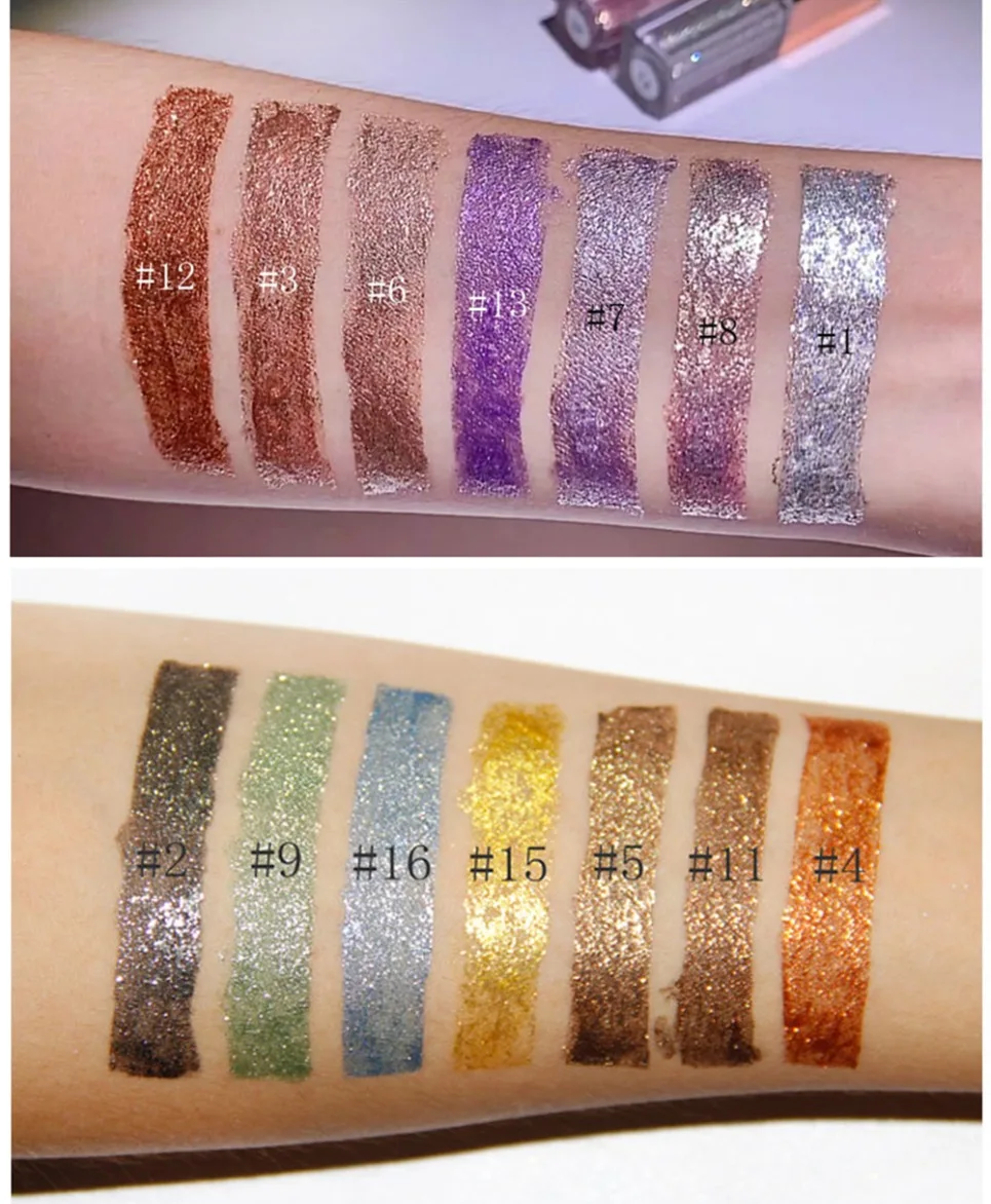 نباتي السائل عينيه العلامة الخاصة بريق لامع تمييز تجميل ضد الماء شعار مخصص بالجملة