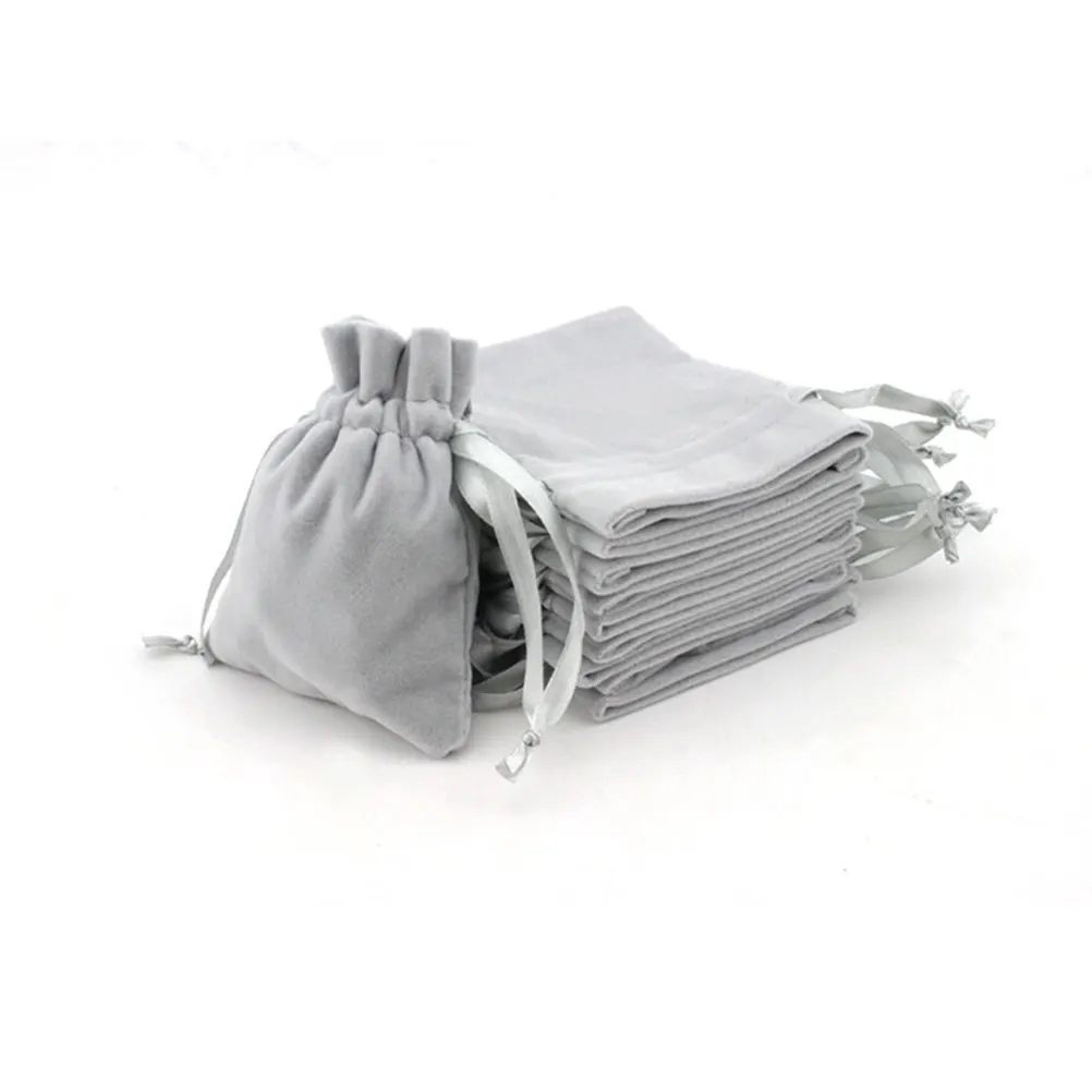 

6 pcs Velour Drawstring Bags Storage Pouch For Jewelry Organizer Portable Fabric Bag Lightweight Travel Storage Pouches