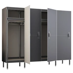 Wardrobe, Household Bedroom, All Steel Frame, Thickened, Sturdy and Durable Wardrobe for Rental Housing