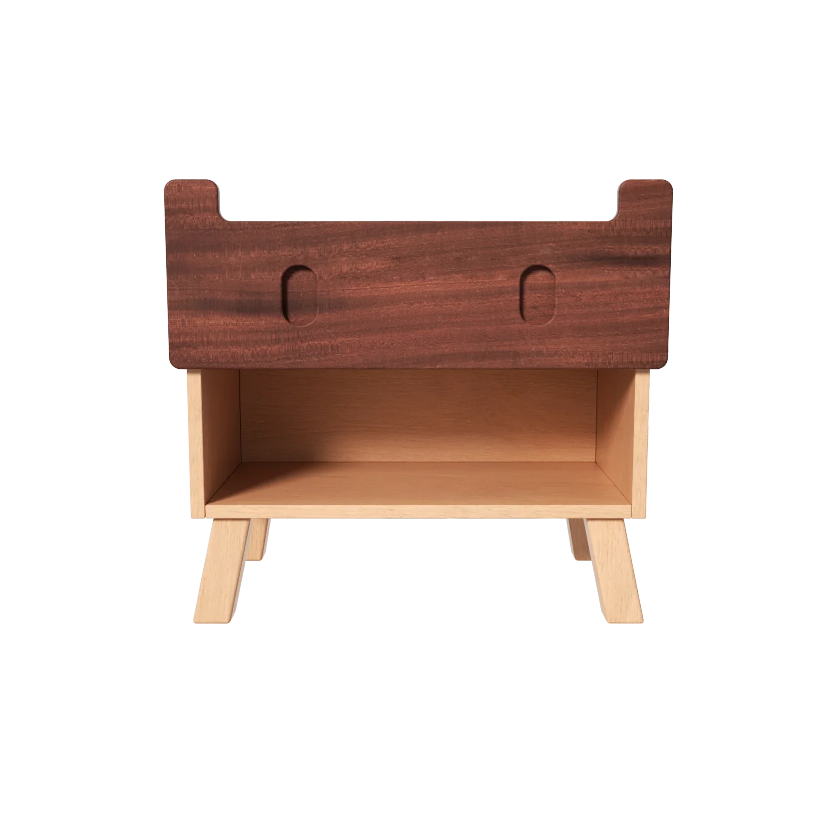 

Little monster solid wood bedside table baby cute locker bedroom side, storage drawer cabinet bedside locker