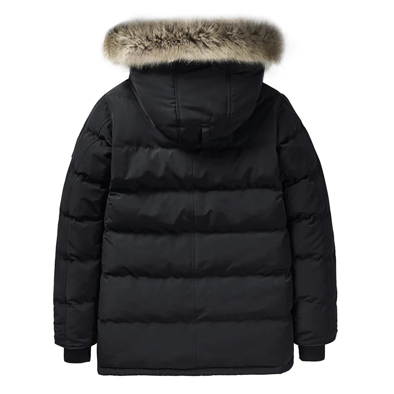 Mairecruted-Veste à Capuche en Fourrure pour Homme, Coton Chaud, Confortable, Polaire Optique, Grande Taille 8XL, Hiver