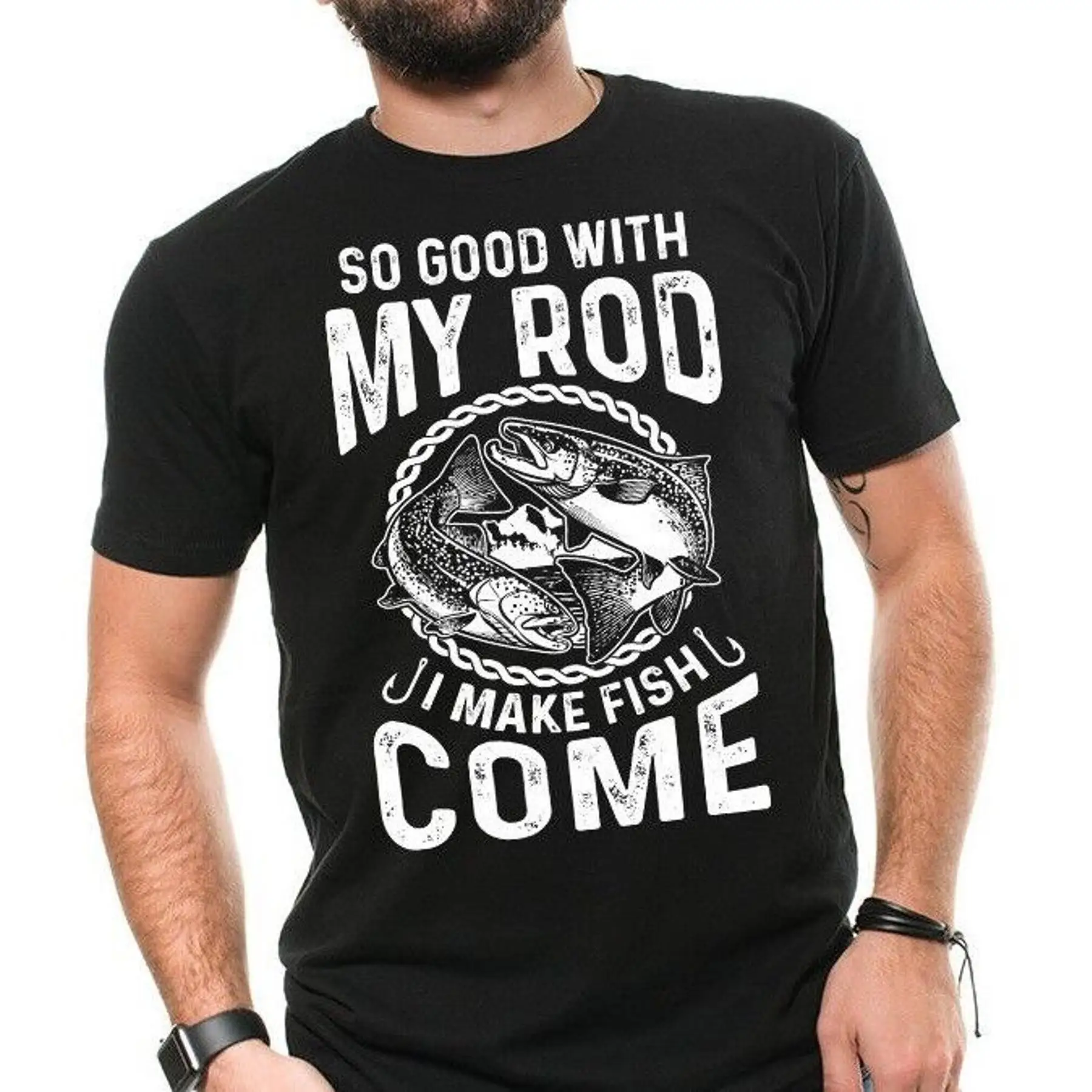 تي شيرت صيد السمك هدية لصياد السمك تي شيرت مضحك قمصان صنارة الصيد