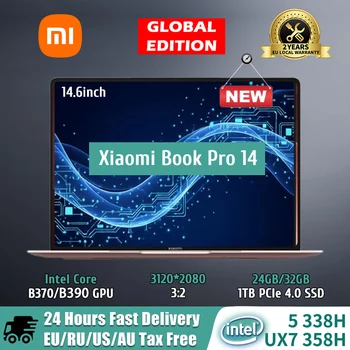 World Premiere Xiaomi Book Pro 14 2026 Laptop 3rd Core Ultra 5 338H Ultra X7-358H 32GB 1TB 14.6inch 3.1K 120Hz OLED Touchscreen