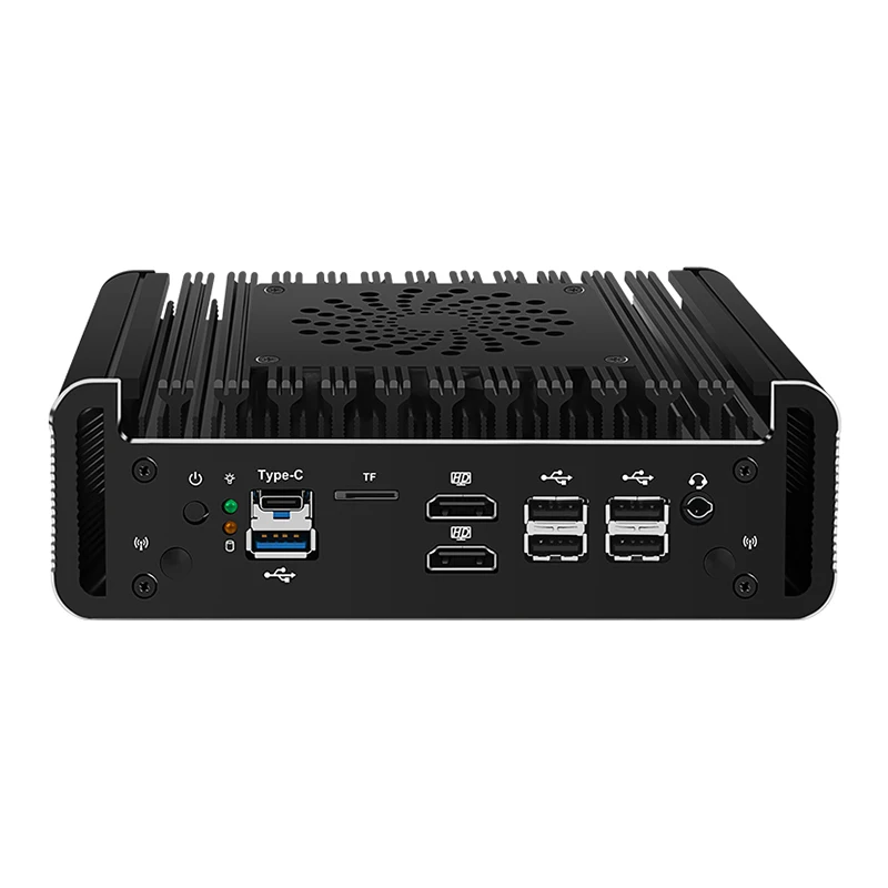 팬리스 인텔 I3 N305 N355 산업용 미니 PC 마이크로 방화벽 기기, 2 * i226 LAN 포트, 2x10G SFP + 홈 네트워크 Pfsense PC