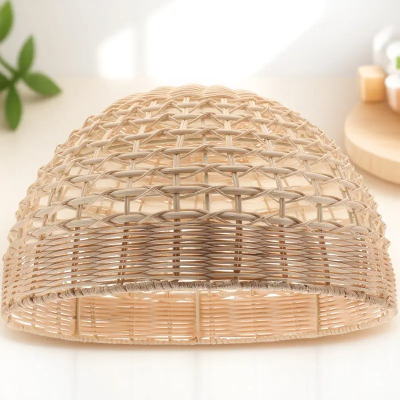 

Плетеный абажур из ротанга: элегантный современный светильник для столовой, кабинета, коридора, подарок на новоселье, сменный плафон