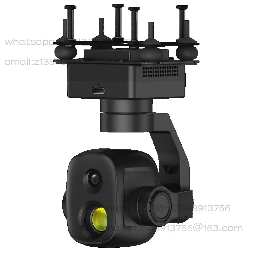New ZT6mini dual-light pod 640 * 512 high-resolution thermal imaging temperature measurement 4K visible light gimbal camera